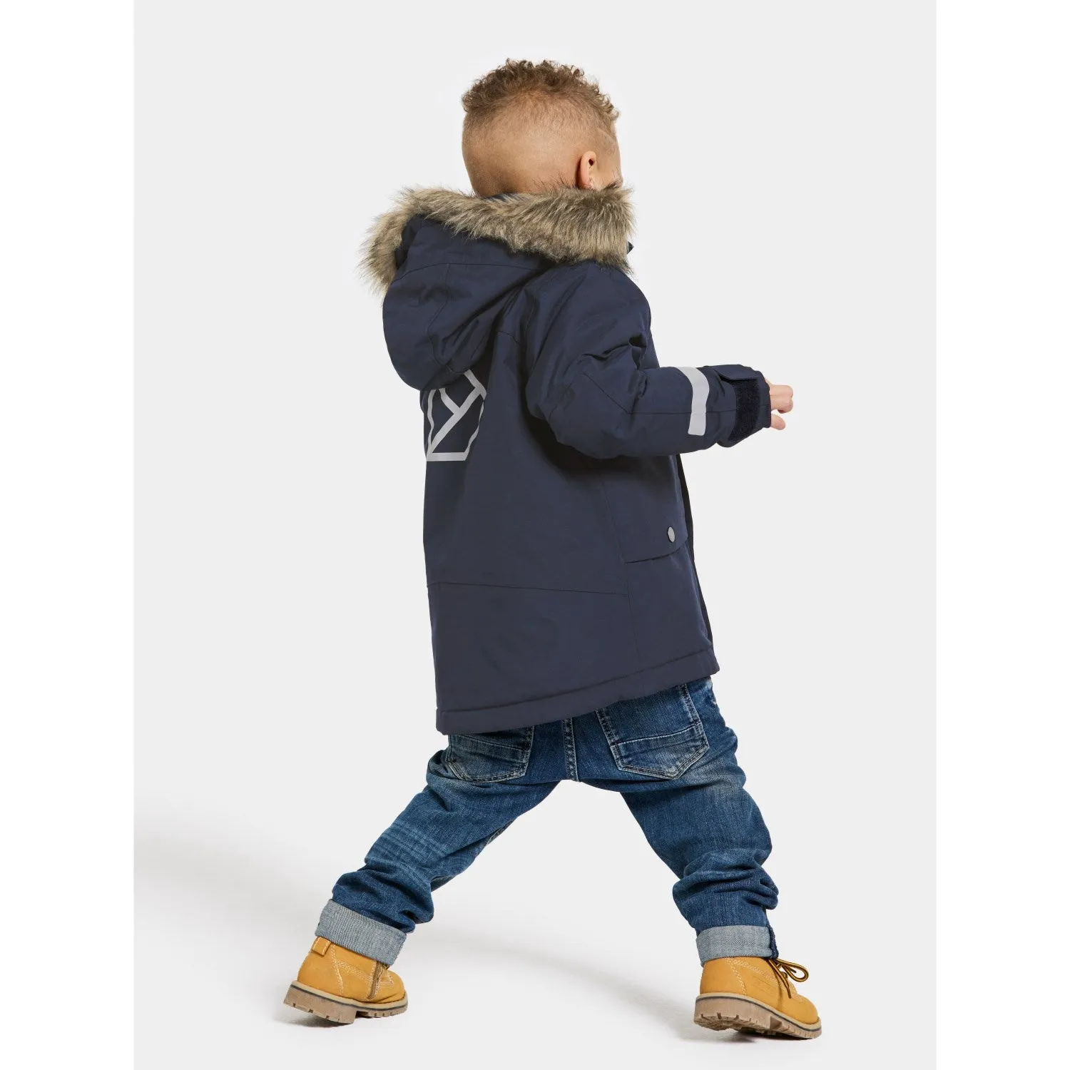 Didriksons Navy Bjärven Kids Parka 3