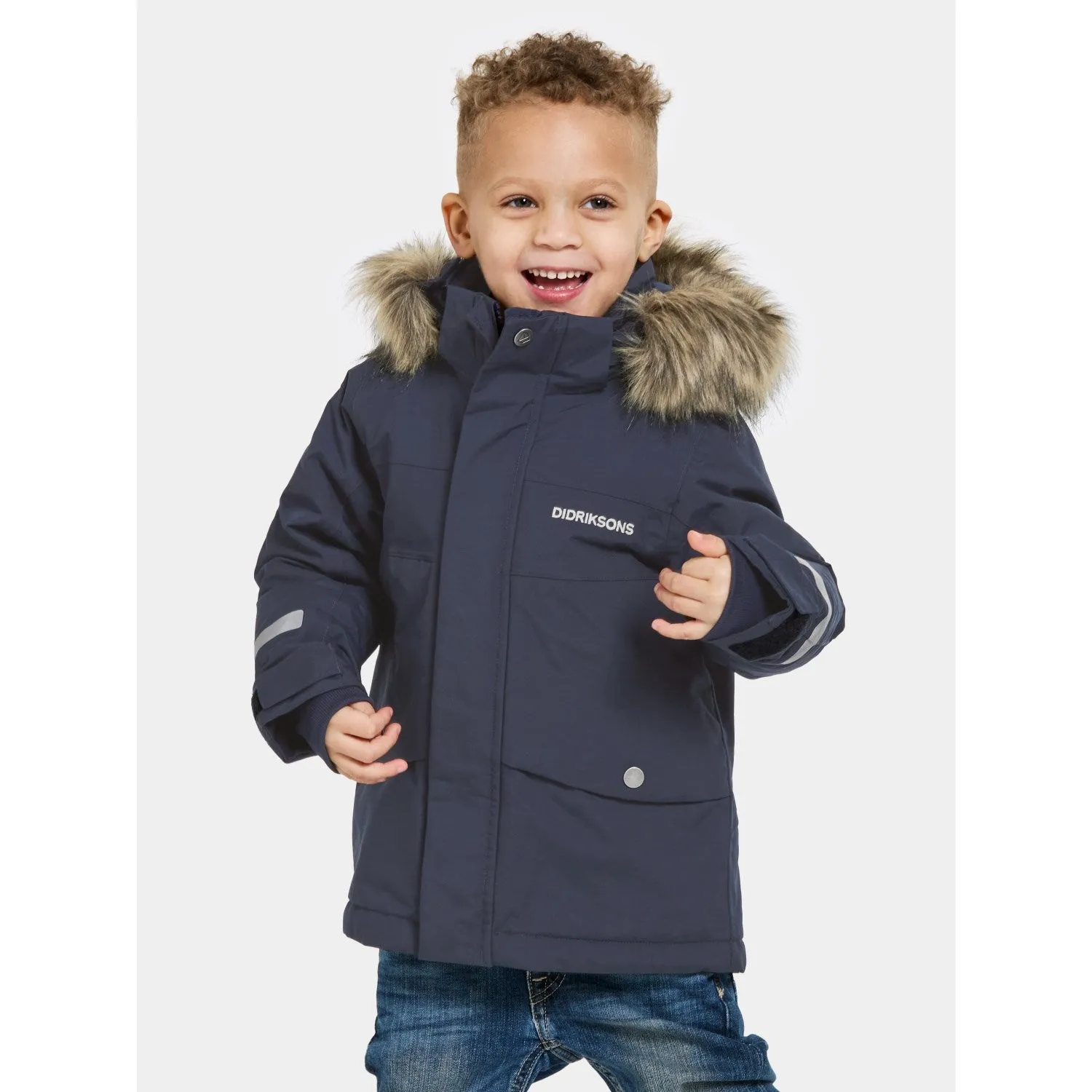 Didriksons Navy Bjärven Kids Parka 3