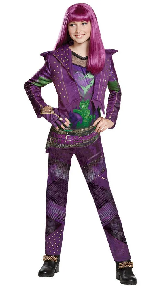 Disney Descendants 2 Girls Deluxe Mal Book Week Costume