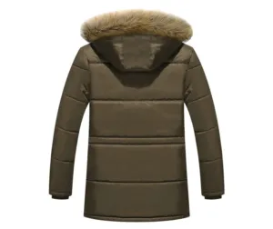 Down Parka Men Winter Jacket Hooded Down Coat