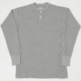 Dubbleworks Thermal Henley - Heather Grey