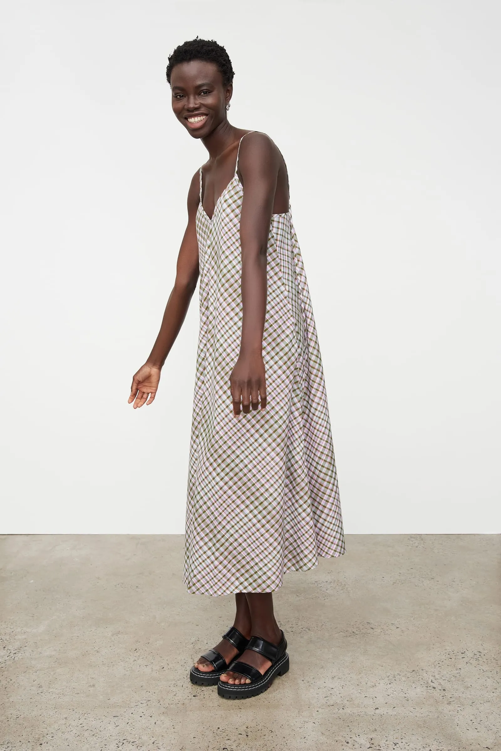 Dusk Slip Dress  - Optic Check