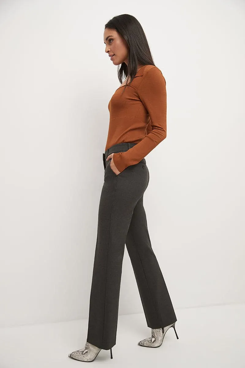 Easy care straight leg trouser dress pants