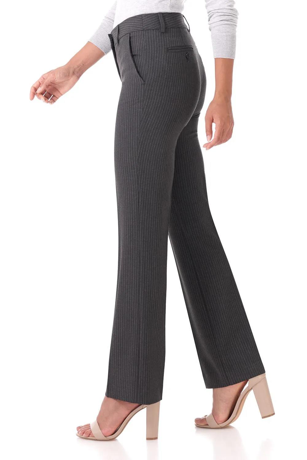 Easy care straight leg trouser dress pants