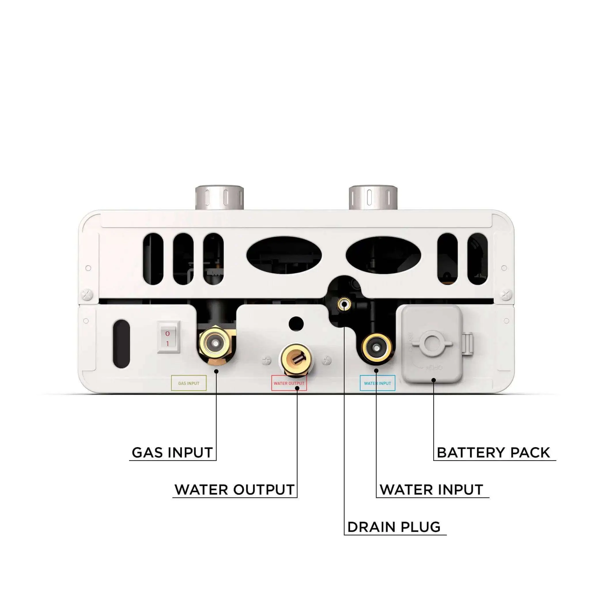 Eccotemp EL5 1.5 GPM 37,000 BTU Luxe Outdoor Portable Tankless Water Heater with LED Display