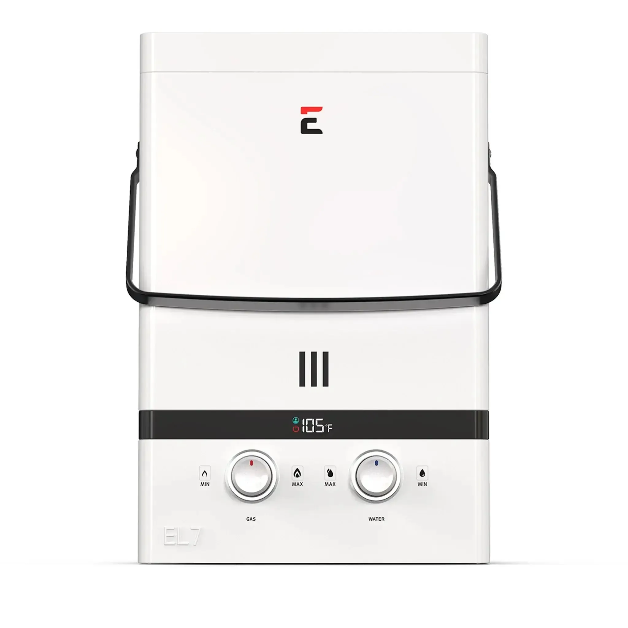 Eccotemp EL7 Luxe Outdoor Portable Tankless Water Heater with LED Display