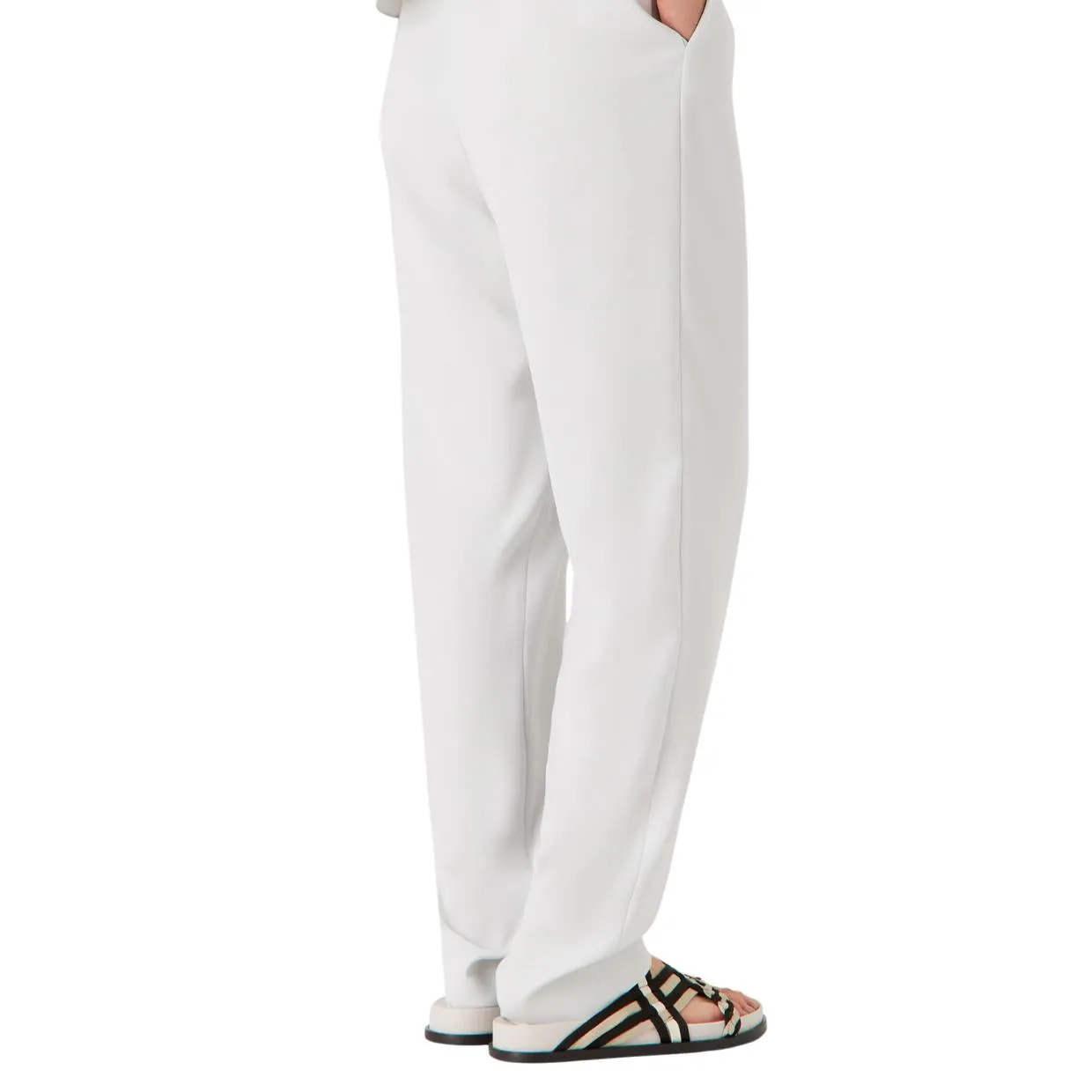 Emporio Armani Techno Caddy Darted Grey Trousers