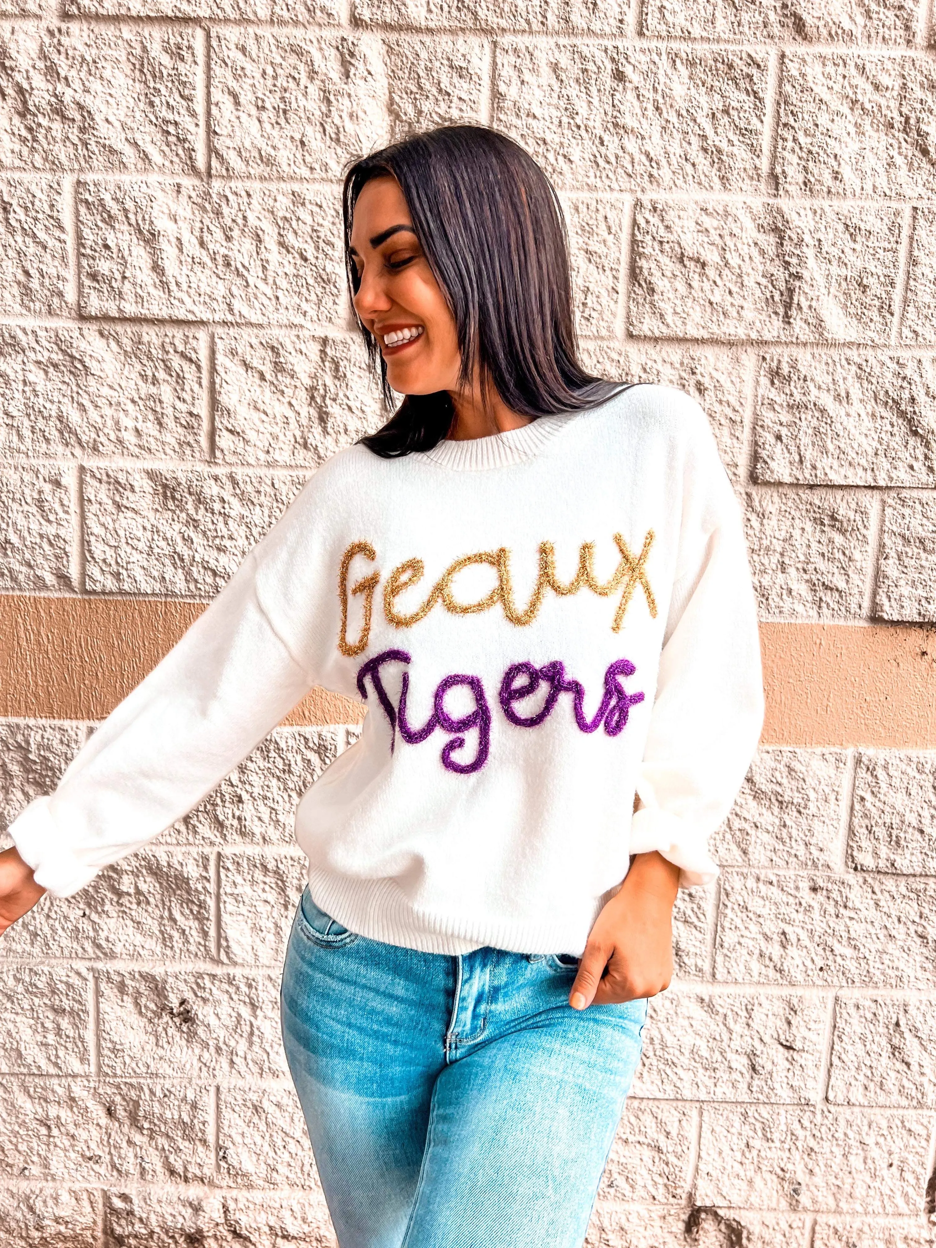 Exclusive Game day Geaux Tigers Sweater