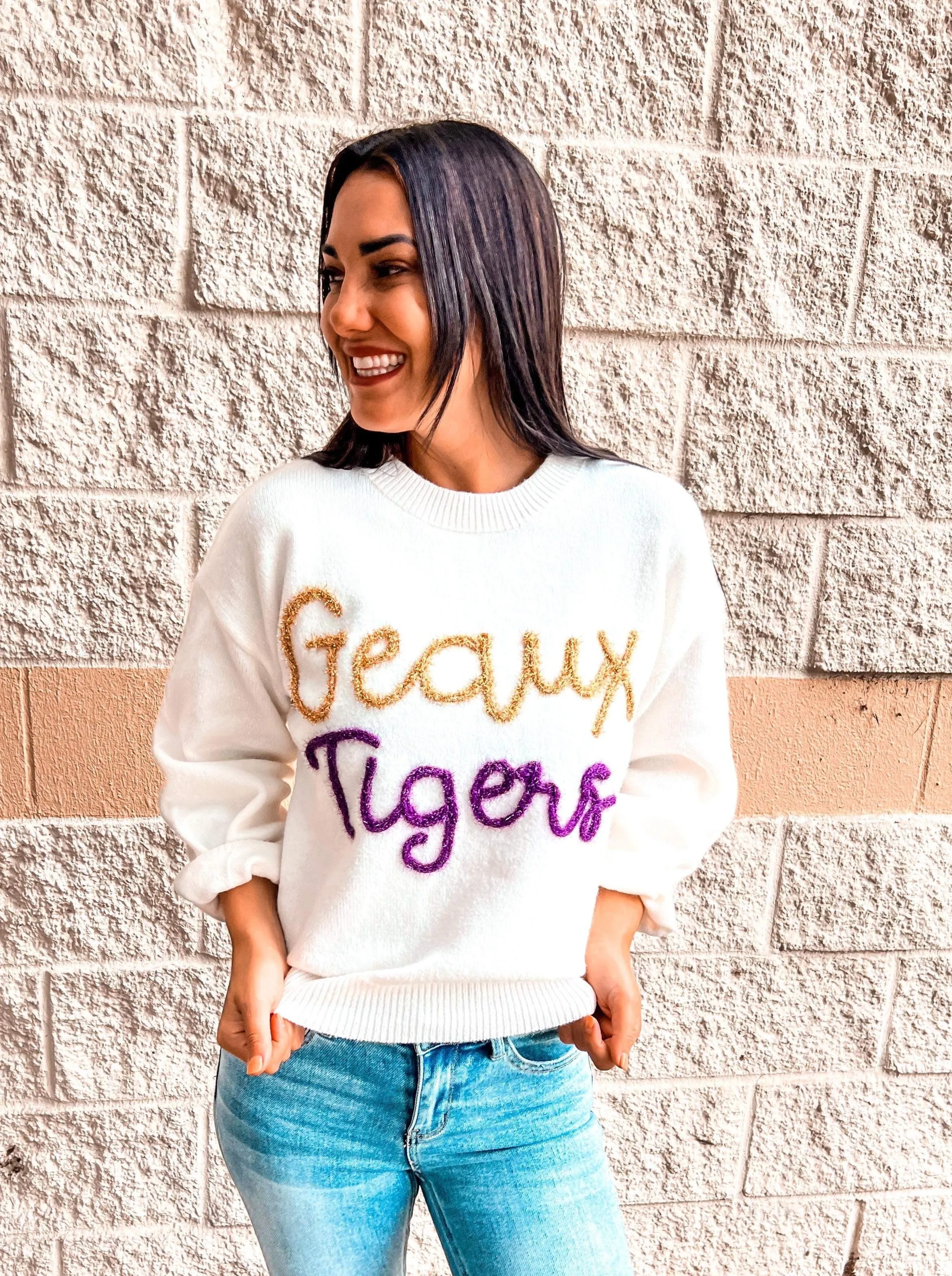 Exclusive Game day Geaux Tigers Sweater