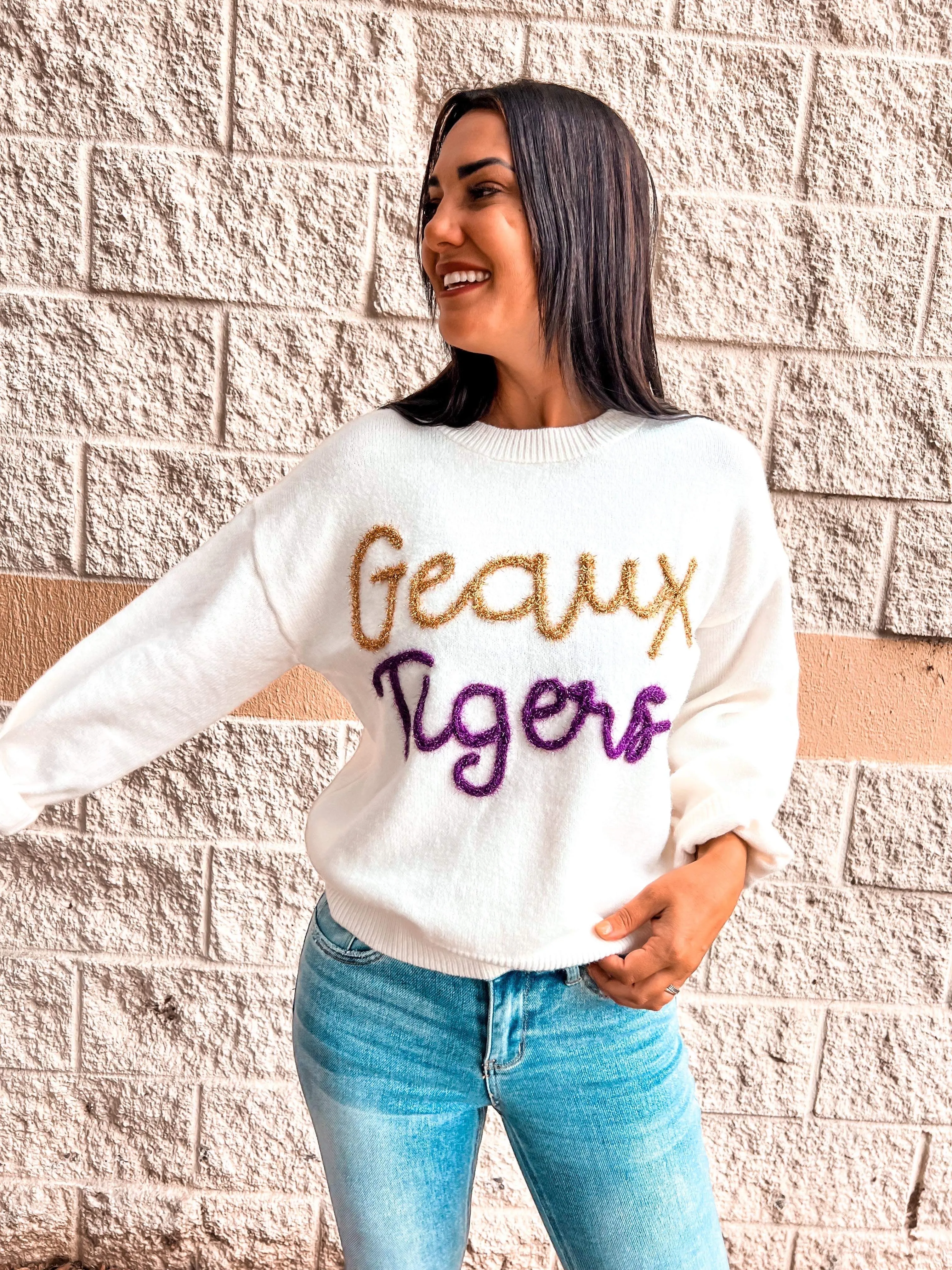 Exclusive Game day Geaux Tigers Sweater