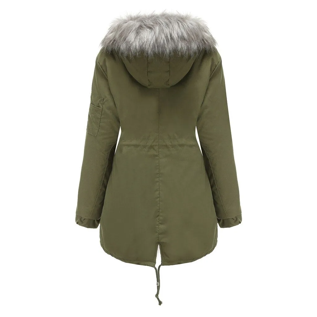 Fleece Lined Parka Jacket for Women (7 colors)