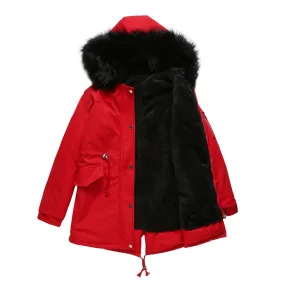 Fleece Lined Parka Jacket for Women (7 colors)