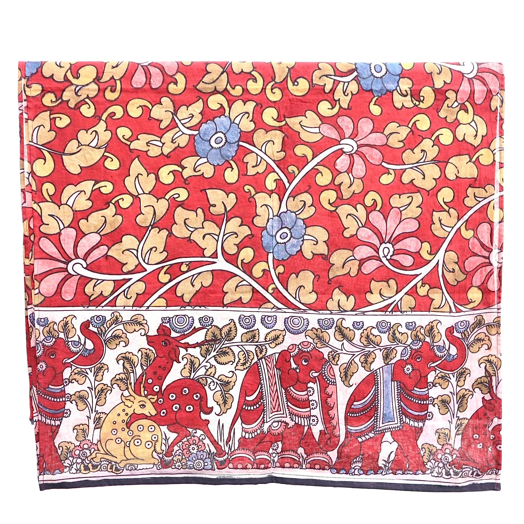 Forest Serenade - Limited Edition Hand Painted Cotton Scarf(HS0024)