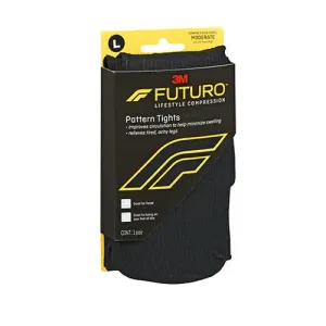 Futuro Lifestyle Compression Pattern Tights Moderate Large Black,1 Each By Futuro