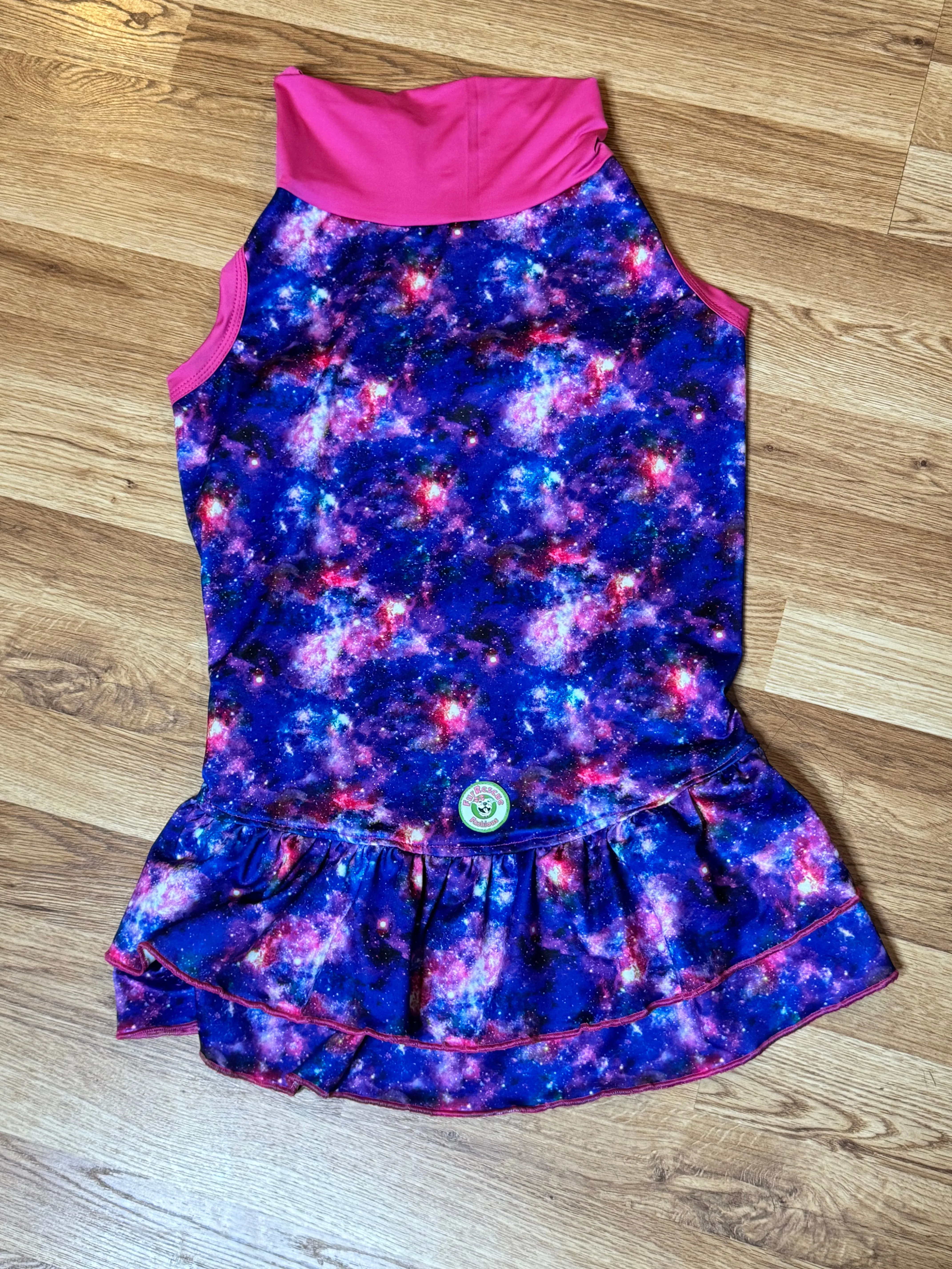 Galaxy Galore - PAWJama with Fuchsia Trim & Neck