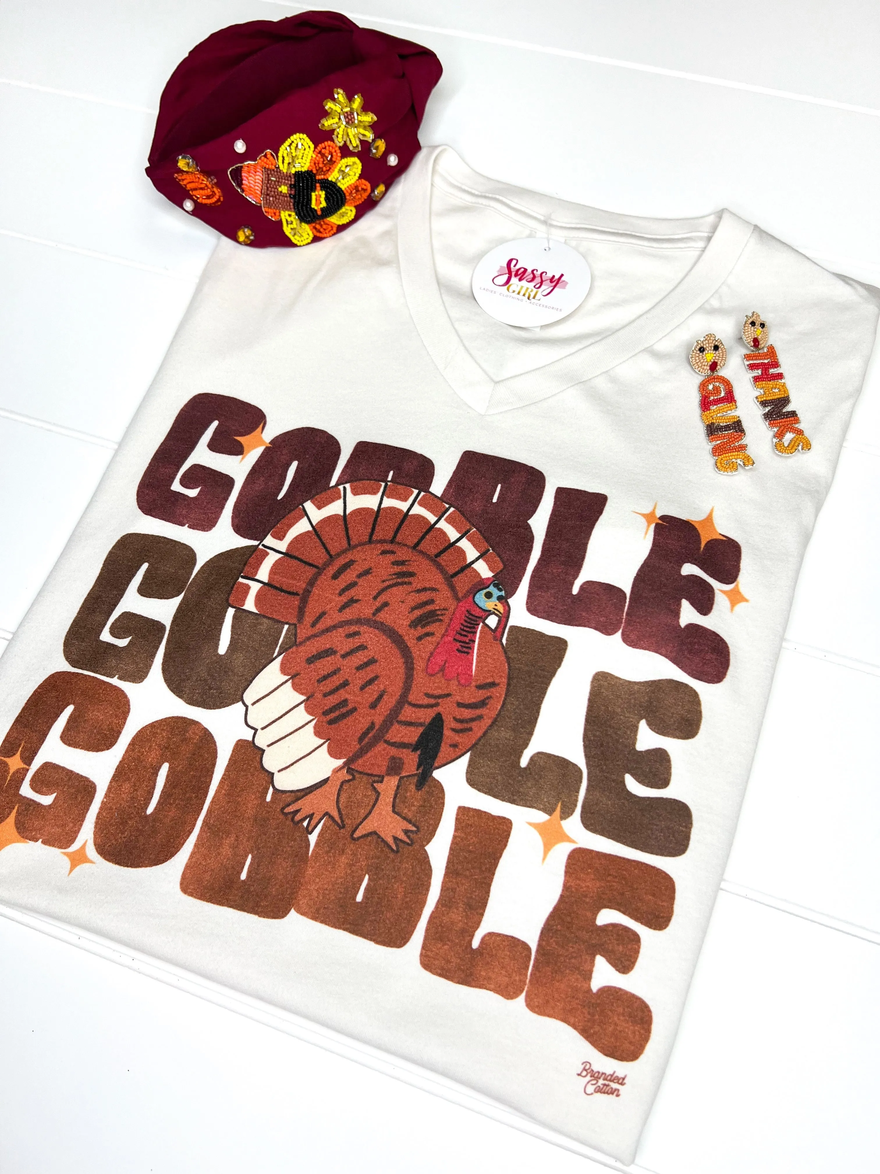 Gobble Gobble Gobble V-Neck Tee