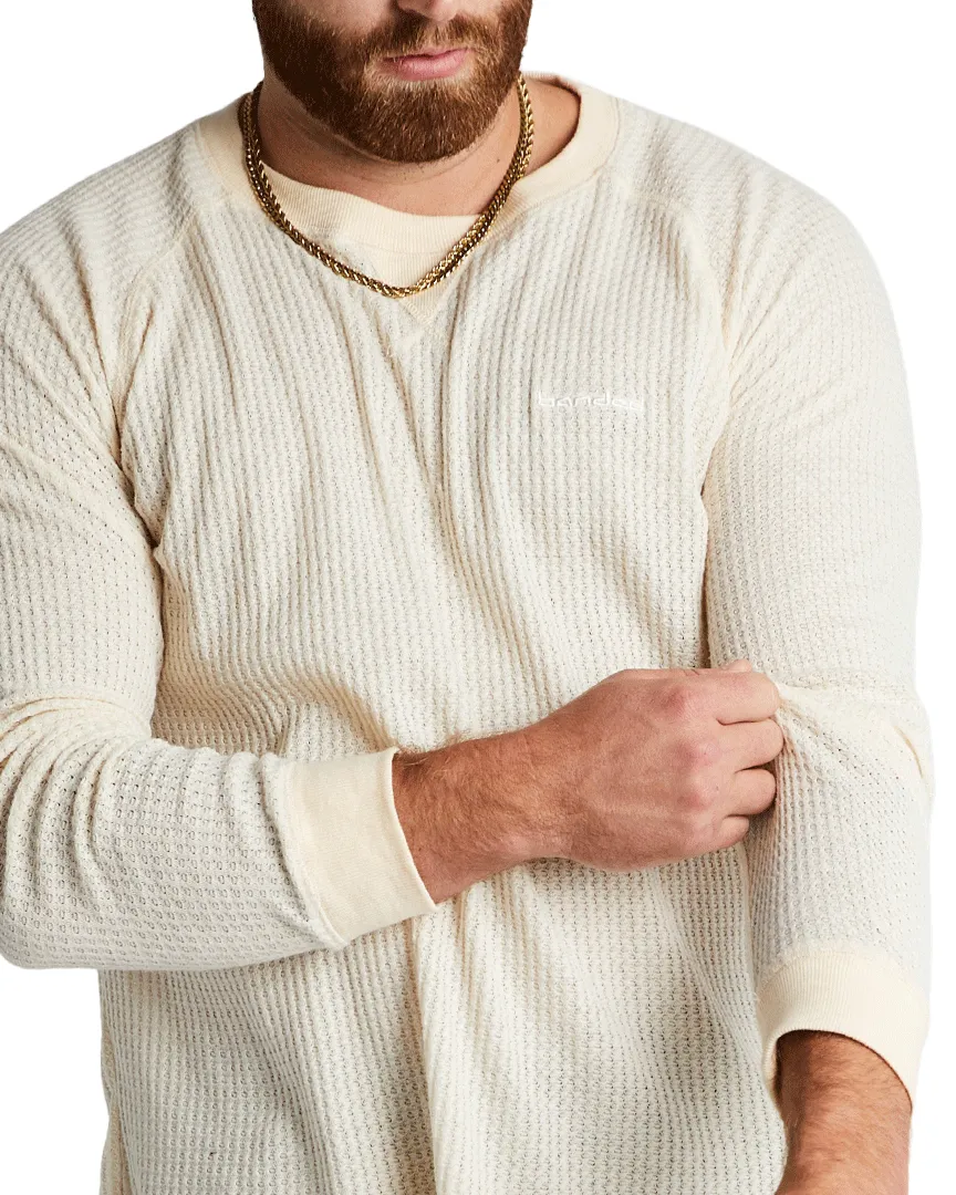 Grey Cliff Waffle Long-Sleeve Top