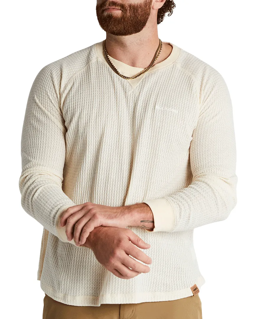 Grey Cliff Waffle Long-Sleeve Top