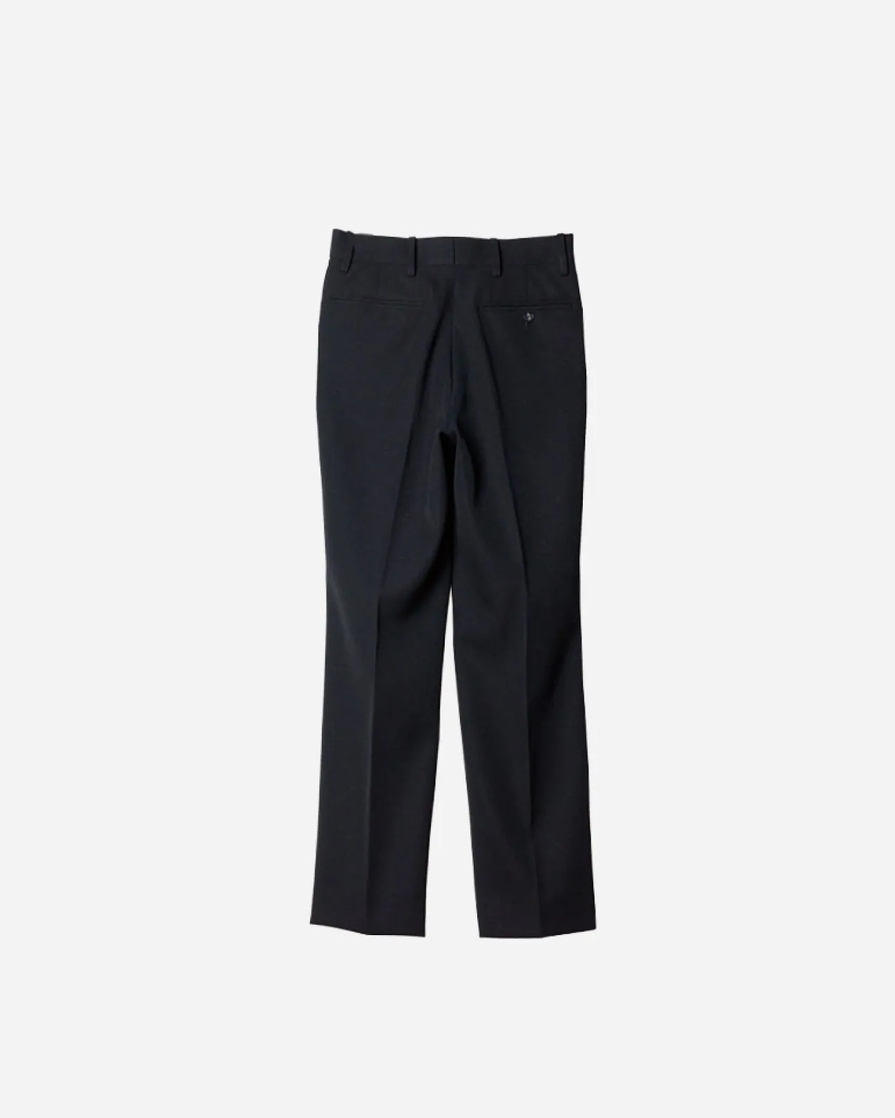 HEAVY WOOL ONETUCK STRAIGHT TROUSERS .10【BLACK】