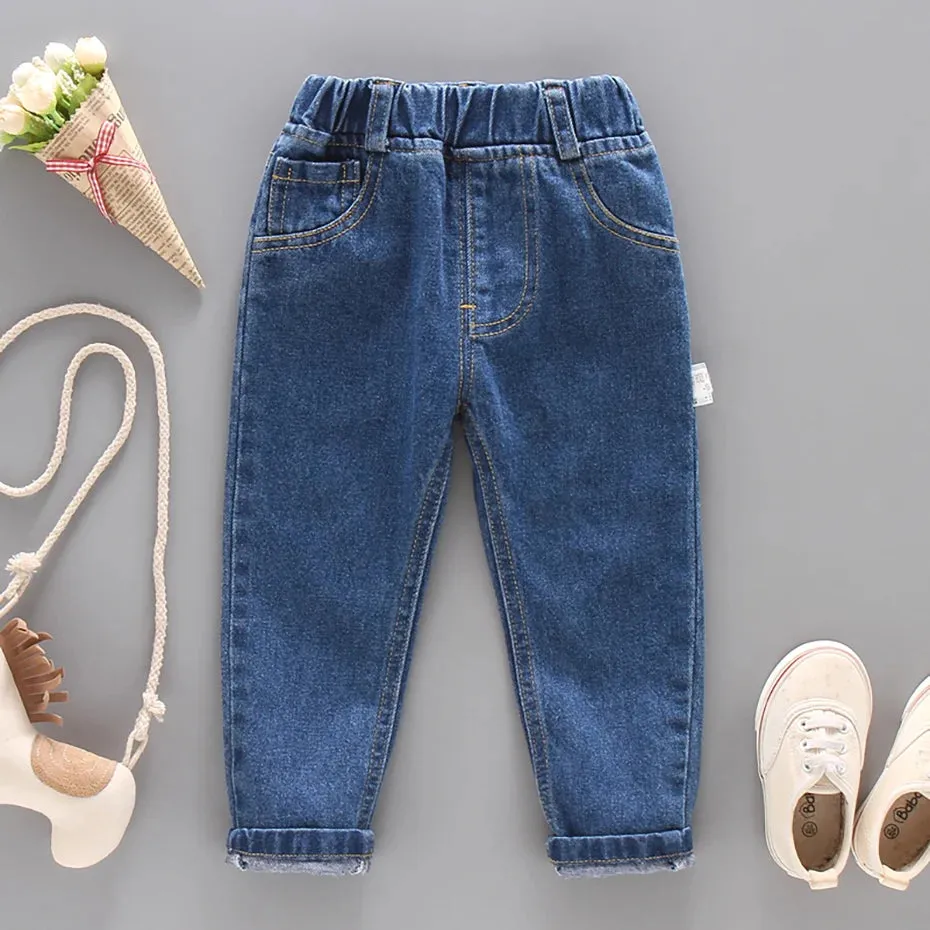 Jeans Girl Solid Color Girl Jeans Spring Autumn Jeans Kids Casual Style Children Clothes