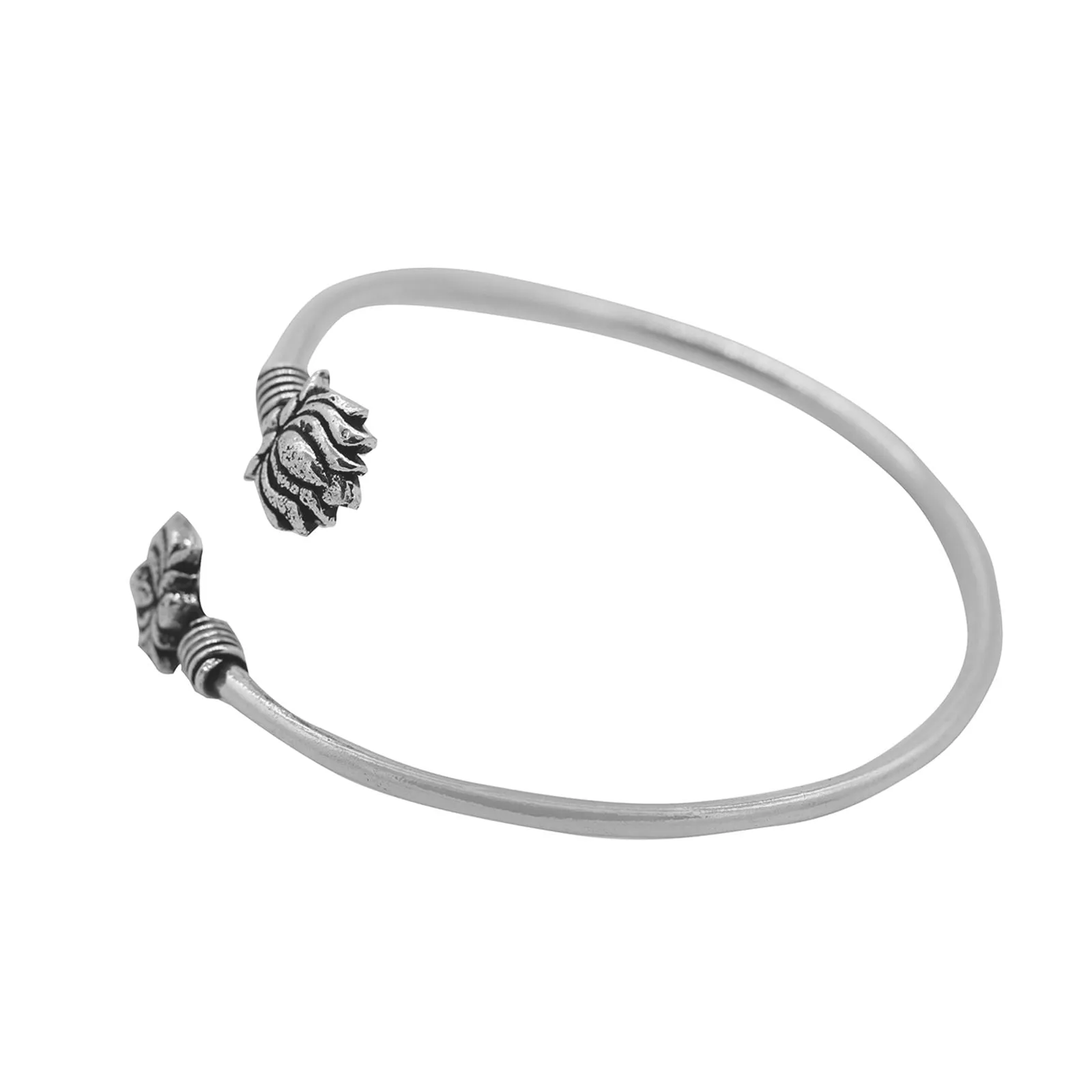 Kamal Silver Oxidized Bracelet Cuff