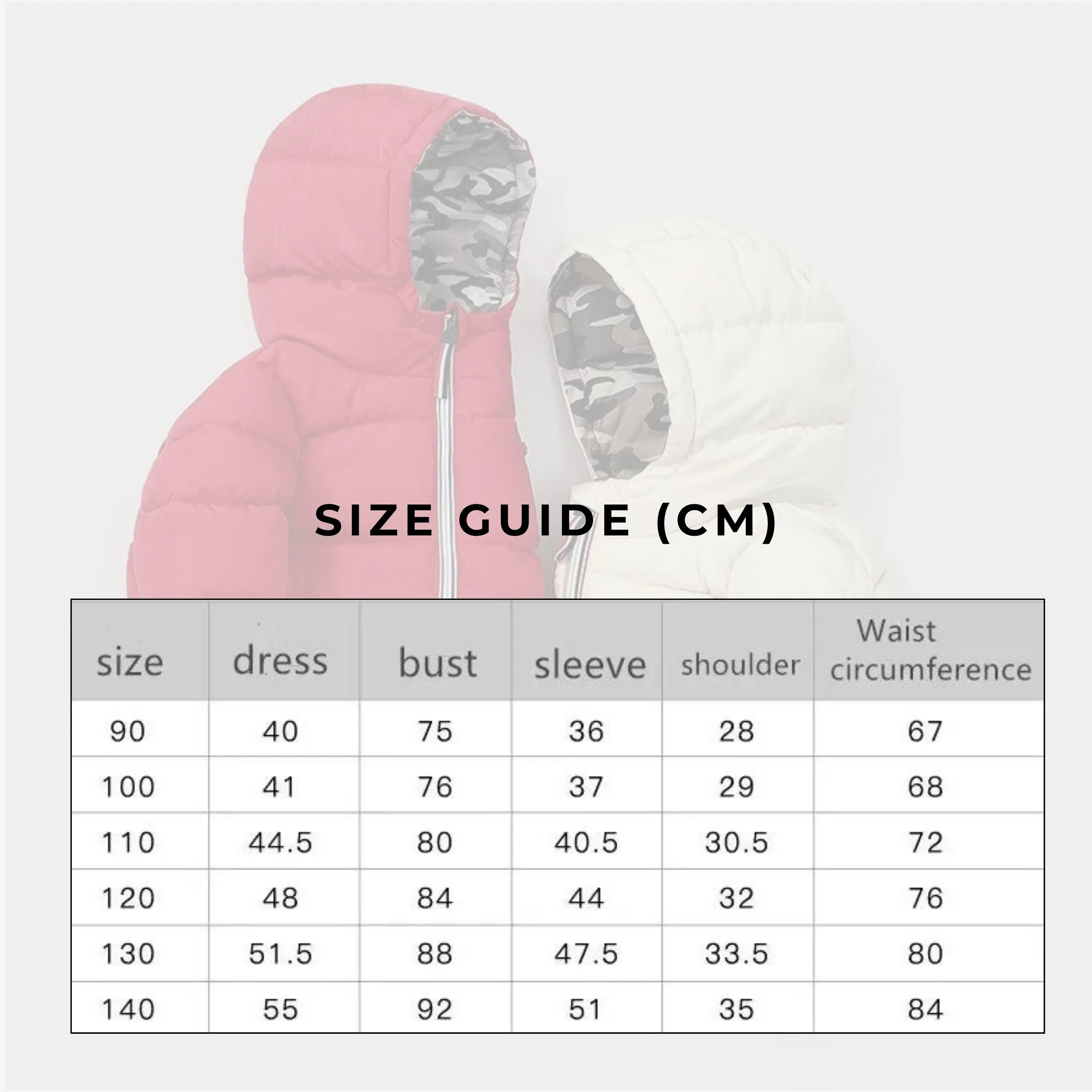 Kids Padded Double-sided Wear Jacket