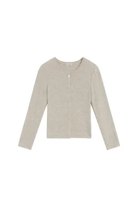 Lauren Classic Crew Cardigan, Oatmeal