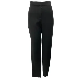 Lela Rose Black Viscose Stretch Demi Pant