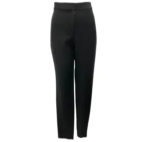 Lela Rose Black Viscose Stretch Demi Pant