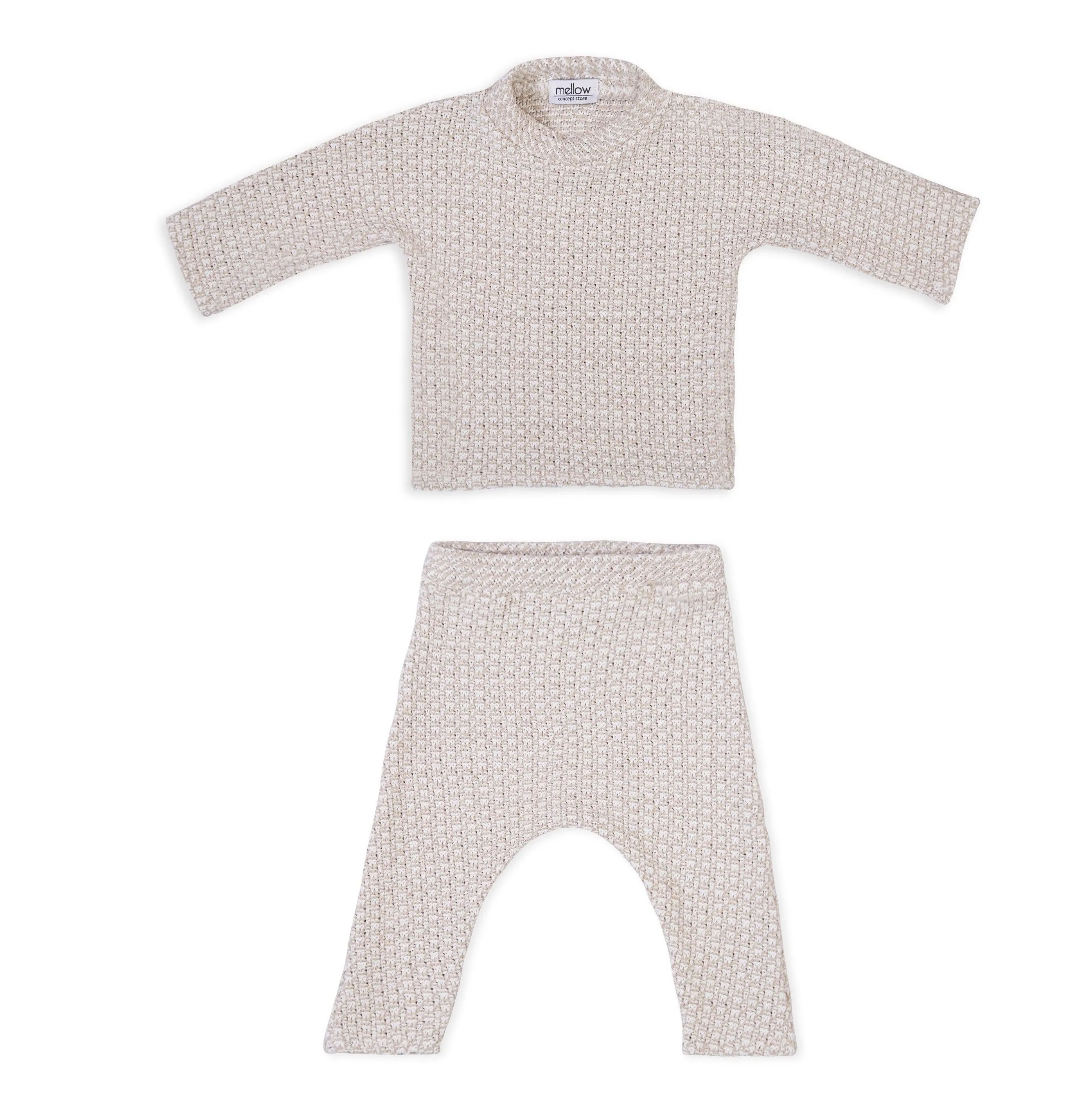 Linen Baby/Kid Clothing Set - Beige