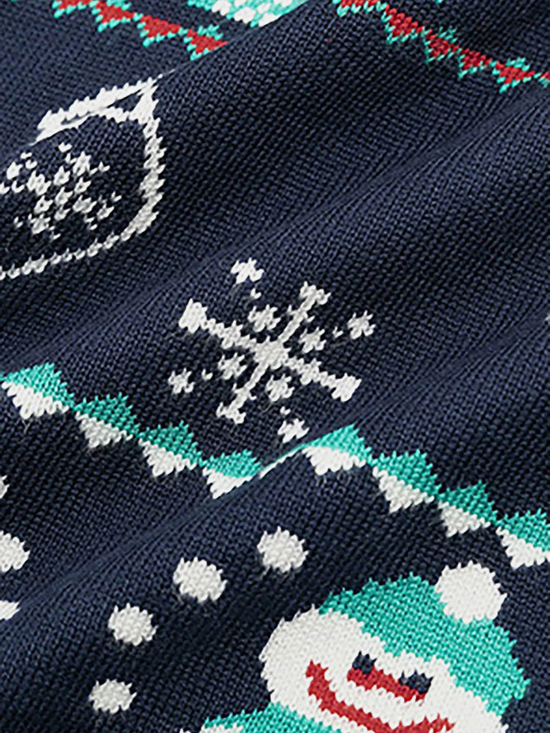 Little Surprise Box Navy 2 Christmas Deers Knitted Christmas cardigan Sweater for Kids