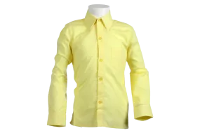 Longsleeve Raised Collar Shirt - Lemon