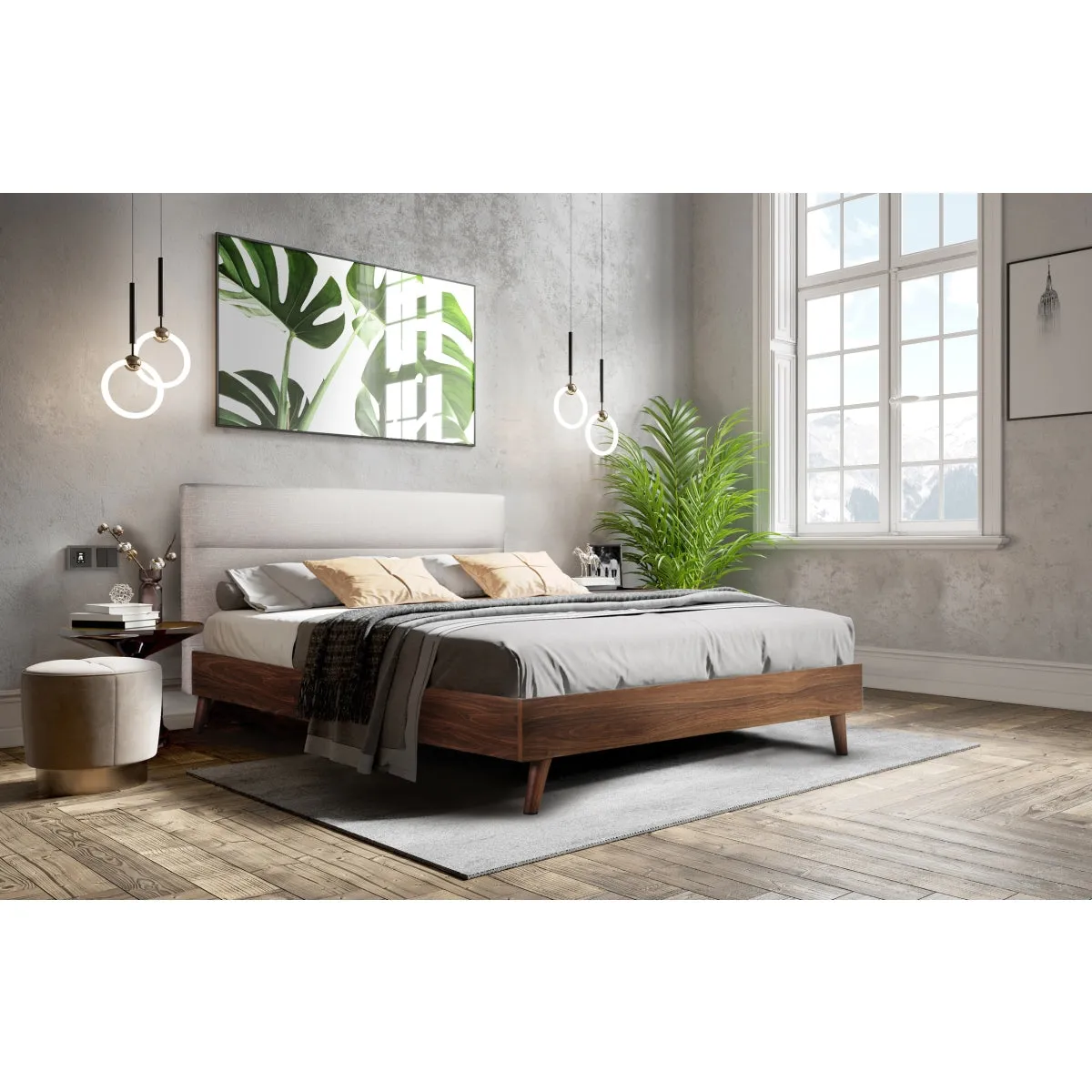 Luxury Dream King Upholstered Platform Bed