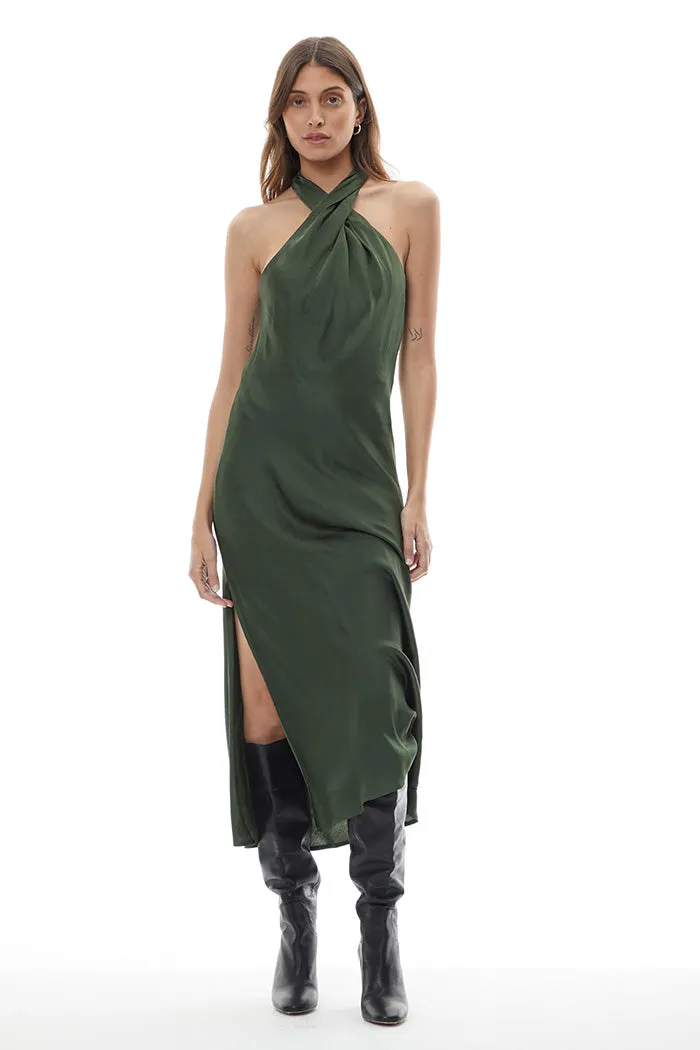 Manhattan Midi Dress // Dark Forest