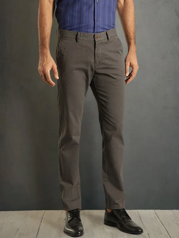 Men Brooklyn Fit Cotton Stretch Trouser