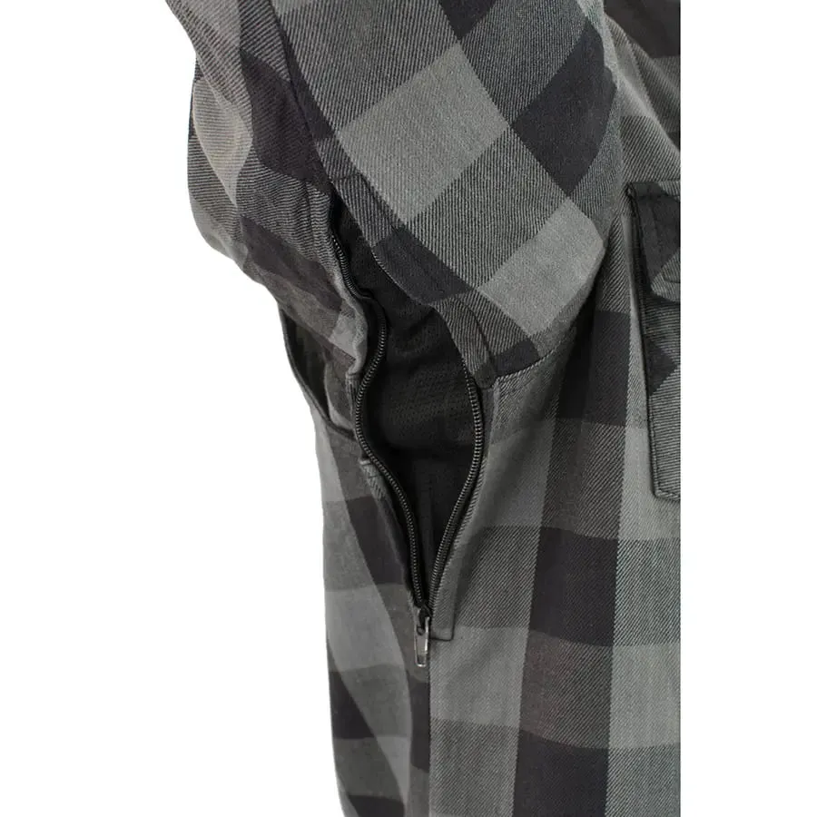 Men's Reinforced Plaid Riding Shirt