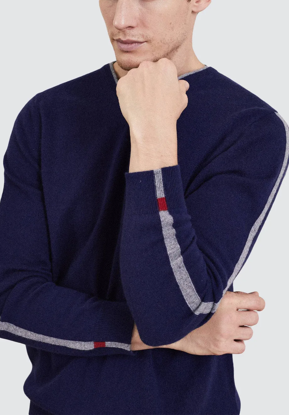 Men's V Neck Sweater | Midnight