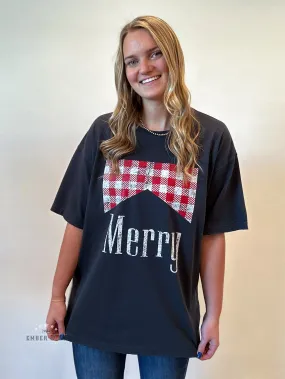 Merry Buffalo Plaid Graphic