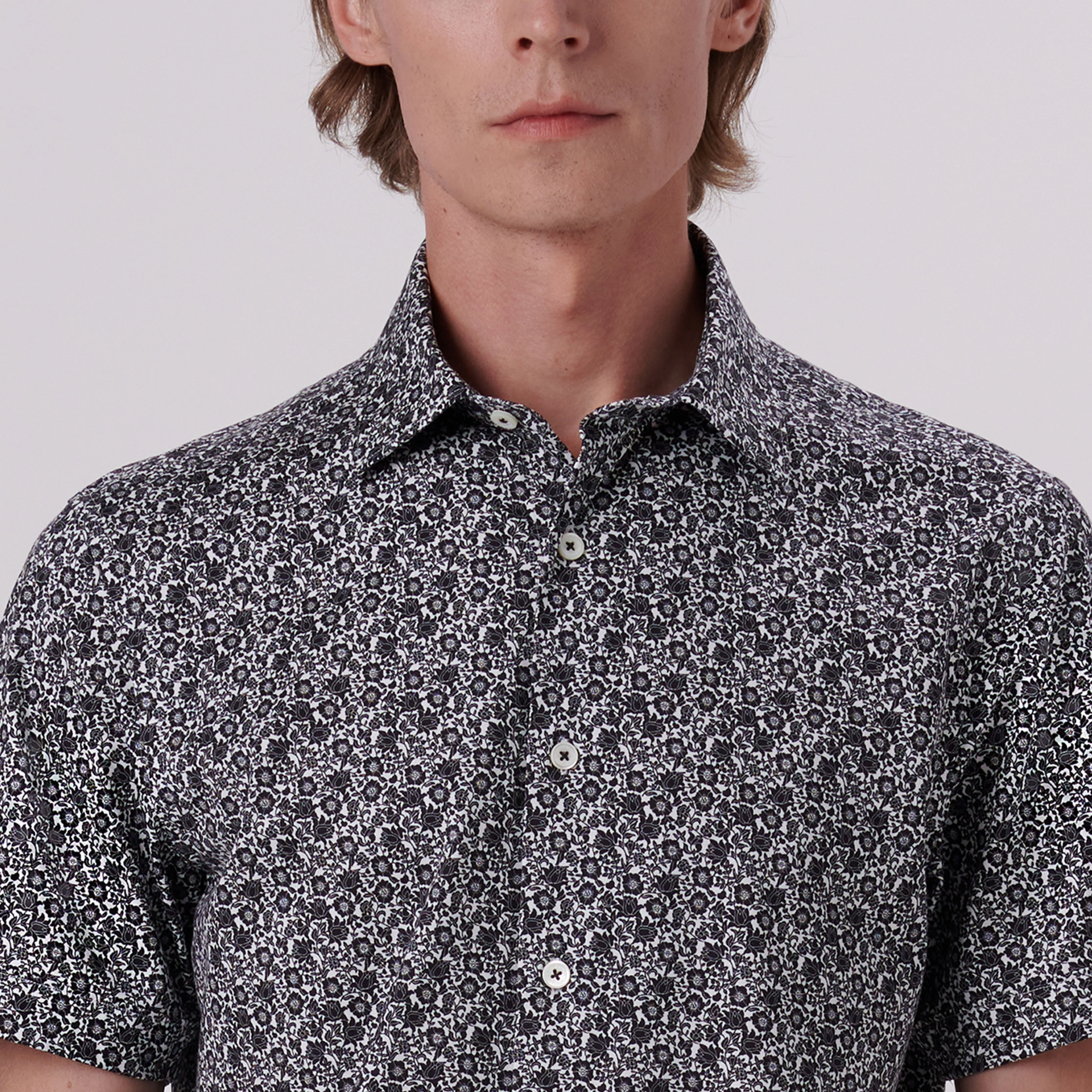 Milo Floral Print OoohCotton Short Sleeve Shirt