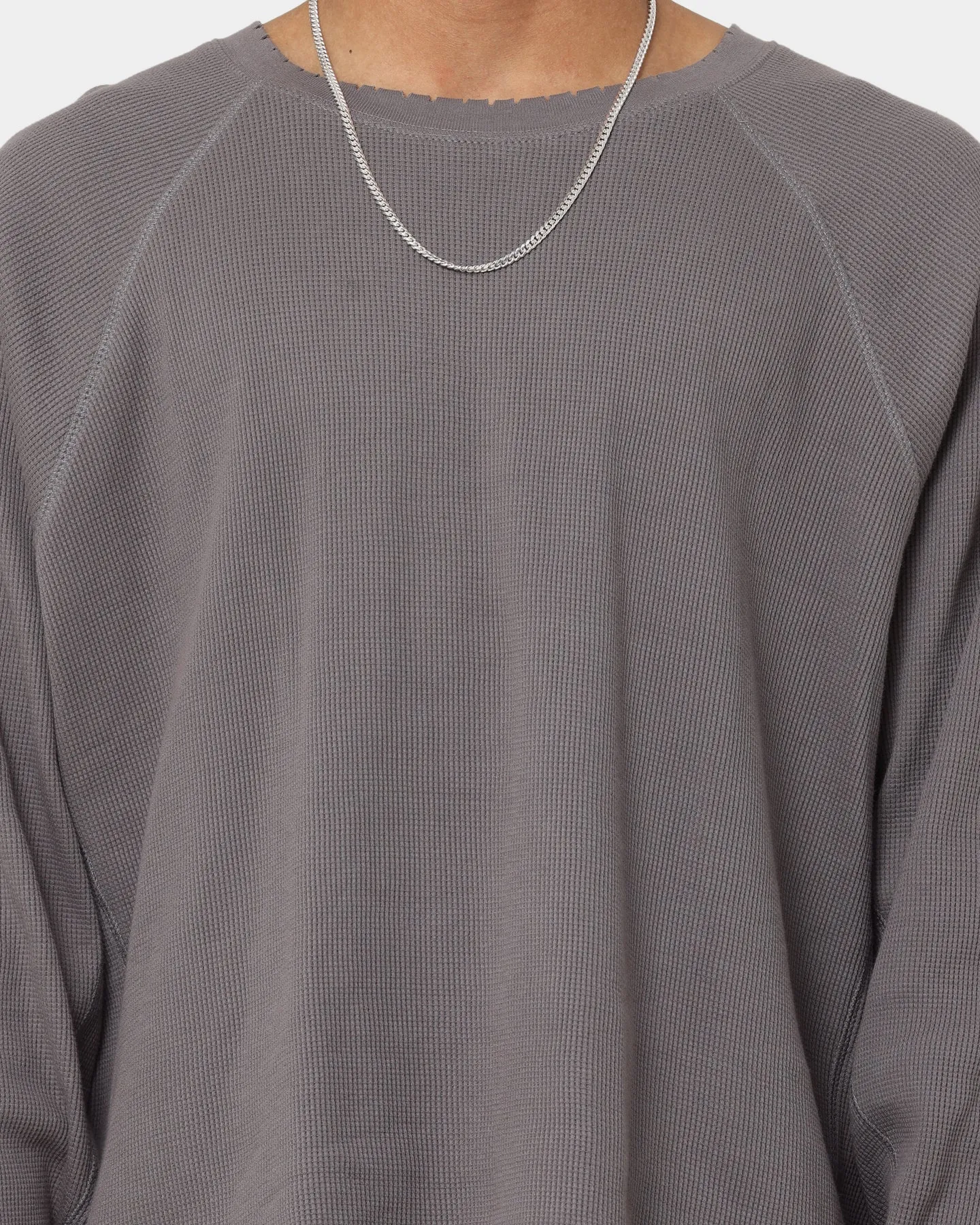 MNML Heavy Thermal Long Sleeve T-Shirt Black