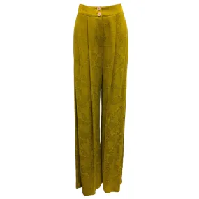 Momoni Oil Green 2023 Jacquard Pascal Pant