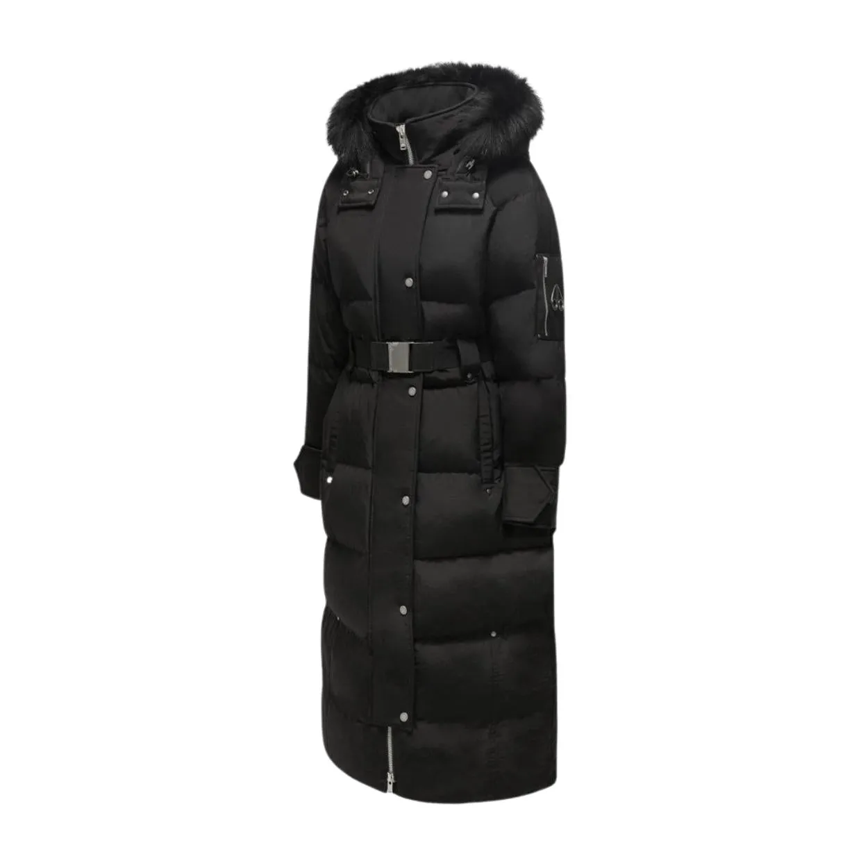 Moose Knuckles Cloud Long Black Parka Jacket