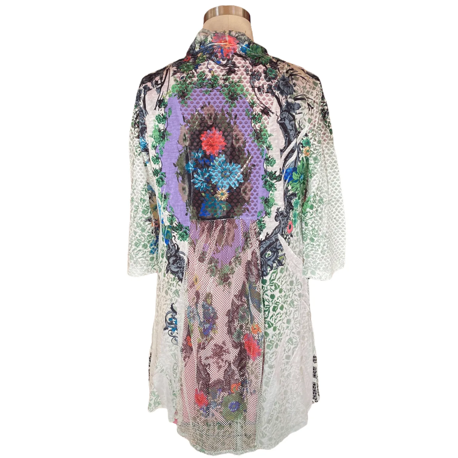 Multimedia Floral Cardigan