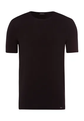 Natural Function Crew Neck Tencel Fitted T-Shirt | Deep Black 73184-2197