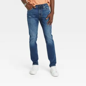 New - Men's Skinny Fit Jeans - Goodfellow & Co Blue Denim 40x30