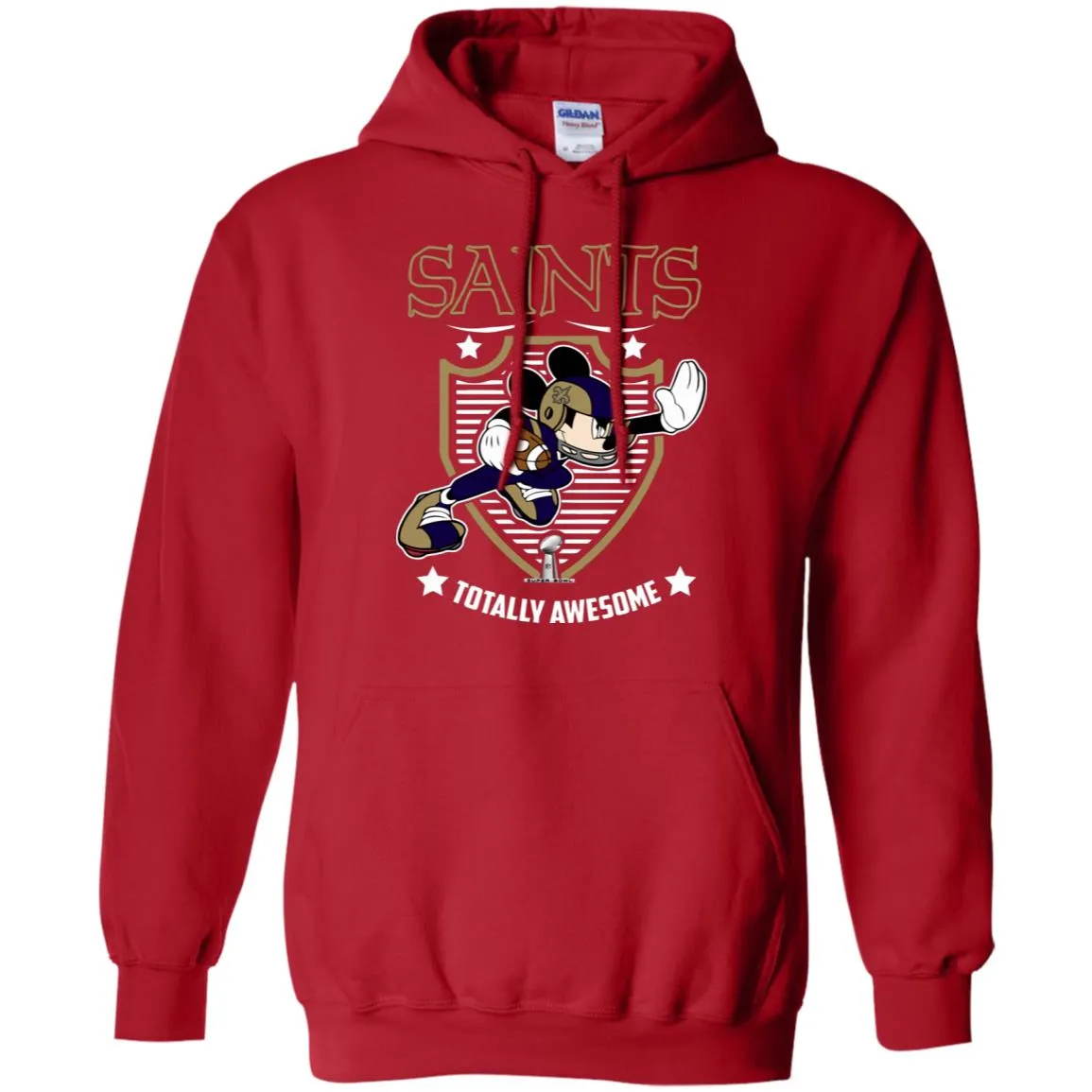 Nfl – New Orleans Saints Totally Awesome Mickey Mouse Super Bowl 2019 Football Pullover Hoodie Sweatshirt