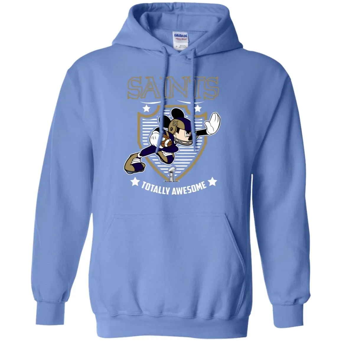 Nfl – New Orleans Saints Totally Awesome Mickey Mouse Super Bowl 2019 Football Pullover Hoodie Sweatshirt