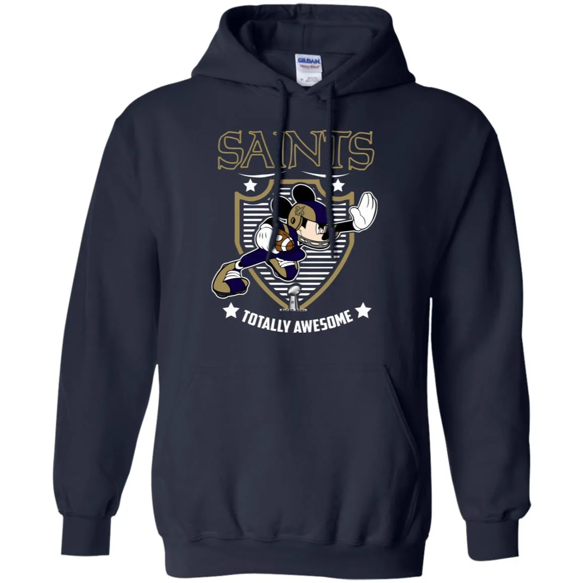 Nfl – New Orleans Saints Totally Awesome Mickey Mouse Super Bowl 2019 Football Pullover Hoodie Sweatshirt