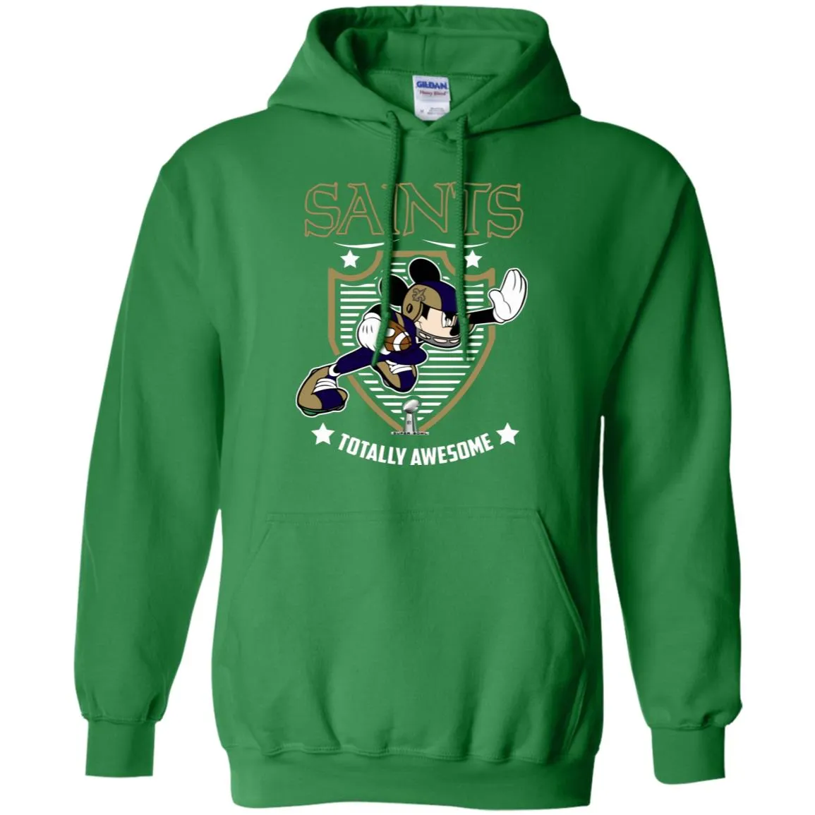 Nfl – New Orleans Saints Totally Awesome Mickey Mouse Super Bowl 2019 Football Pullover Hoodie Sweatshirt