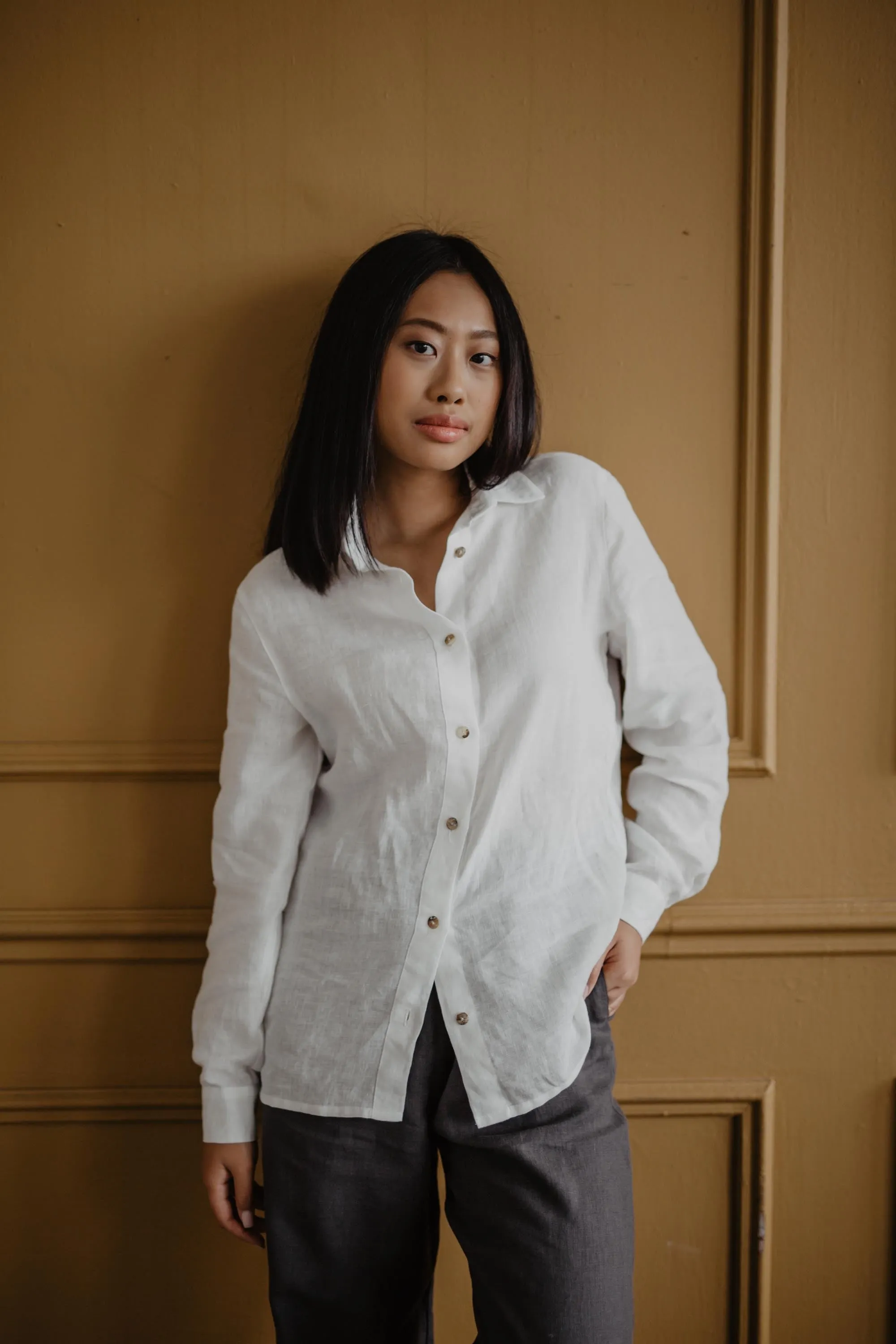 Nordkapp classic linen shirt by AmourLinen